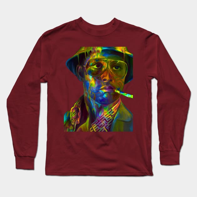 Fear and Loathing Psychedelic Long Sleeve T-Shirt by Sir Toneth